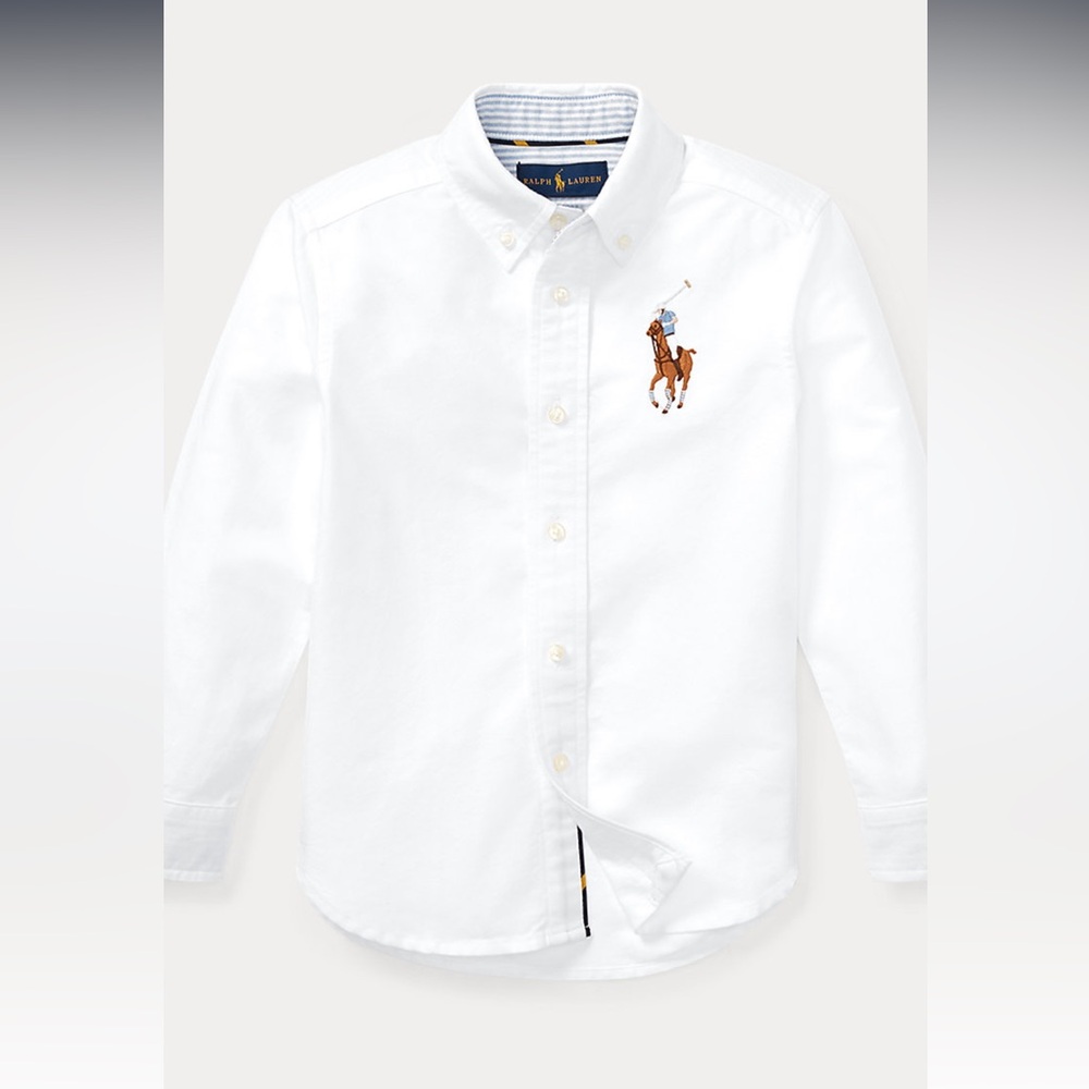 Big Pony Cotton Oxford Shirt Boys 3T